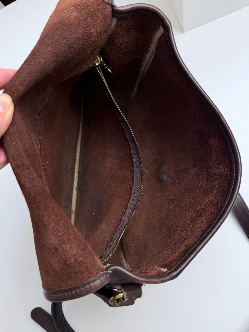Vintage Coach 9790 City Leather Bag Crossbody Chocolate Brown